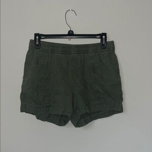 Women's Green Casual Shorts